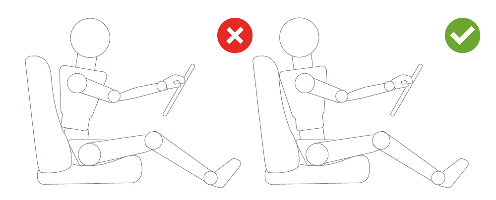 نحوه بهتر نشستن پشت فرمان خودرو چگونه است؟ 1 نشستن پشت فرمان خودرو