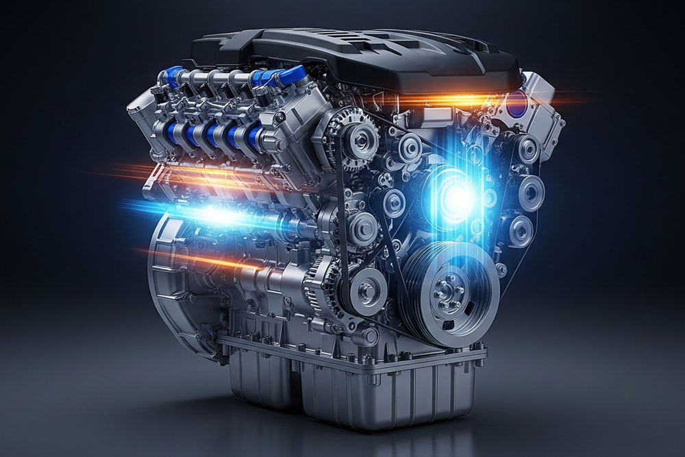 پیشرانه شش زمانه مزدا با قابلیت تبدیل بنزین به سوخت هیدروژنی 3 پیشرانه شش زمانه مزدا